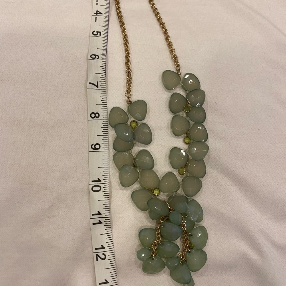 Elegant Green Statement Necklace